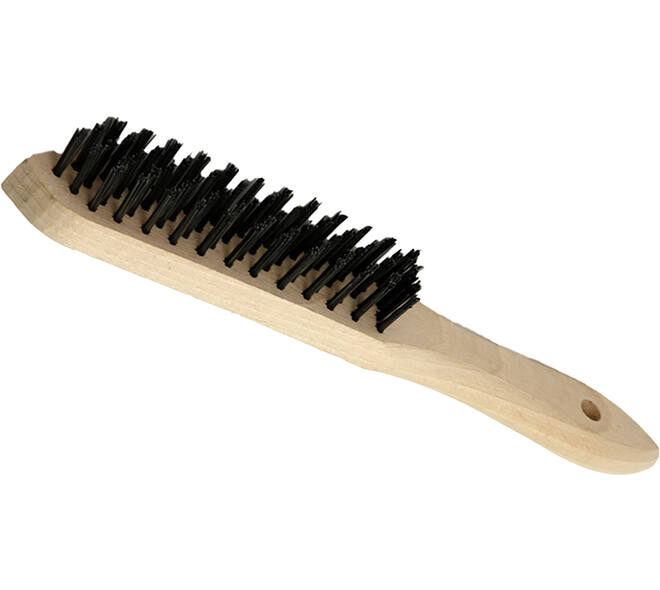 VEBA Staalborstel 5 Rij Hout