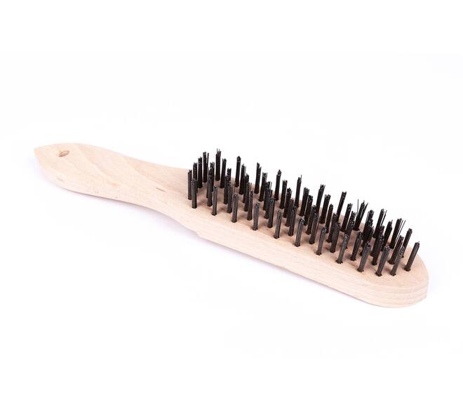 VEBA Staalborstel 6 Rij Hout