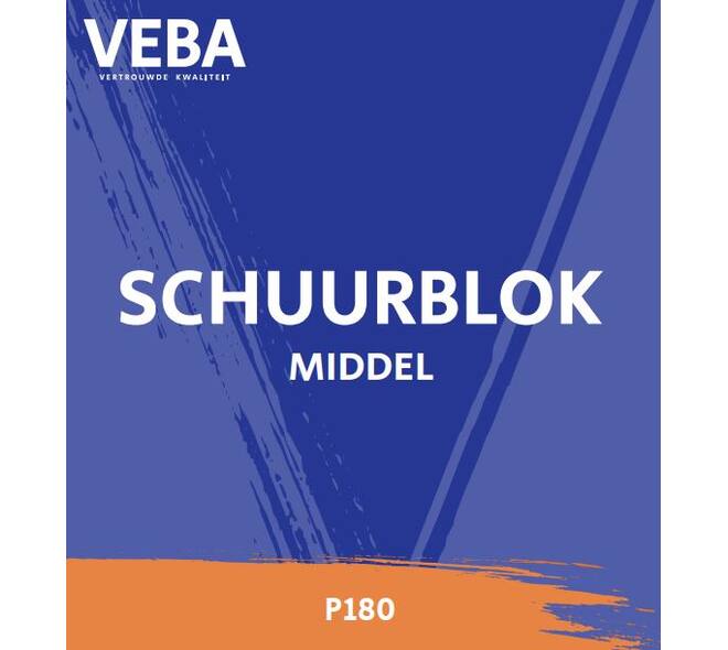 SCHUURBLOK MIDDEL ORANJE P180