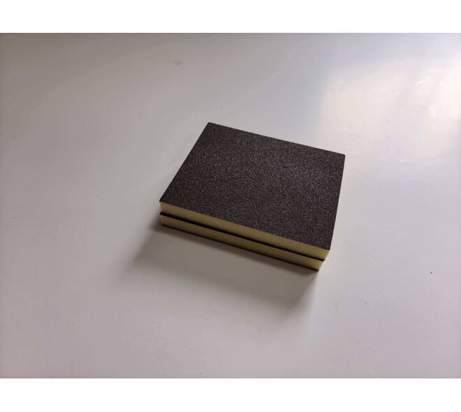 SCHUURPAD FOAM FIJN GEEL 2ST