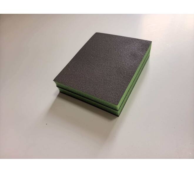 SCHUURPAD FOAM SUPERFIJN GROEN 2ST
