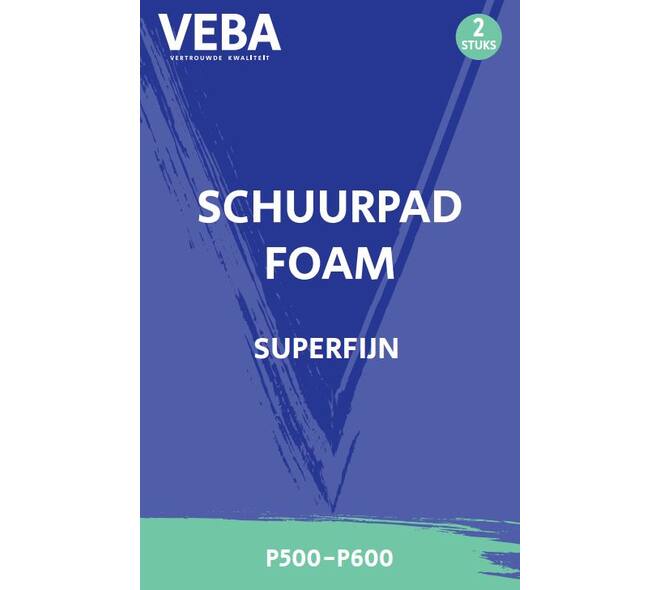 SCHUURPAD FOAM SUPERFIJN GROEN 2ST