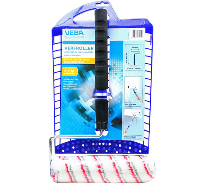 VEBA Verfrol 25 cm + Verlengsteel & Rooster
