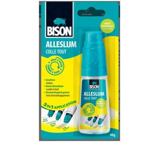 Bison Alleslijm Draai & Doseer Oplosmiddelvrij 40 g