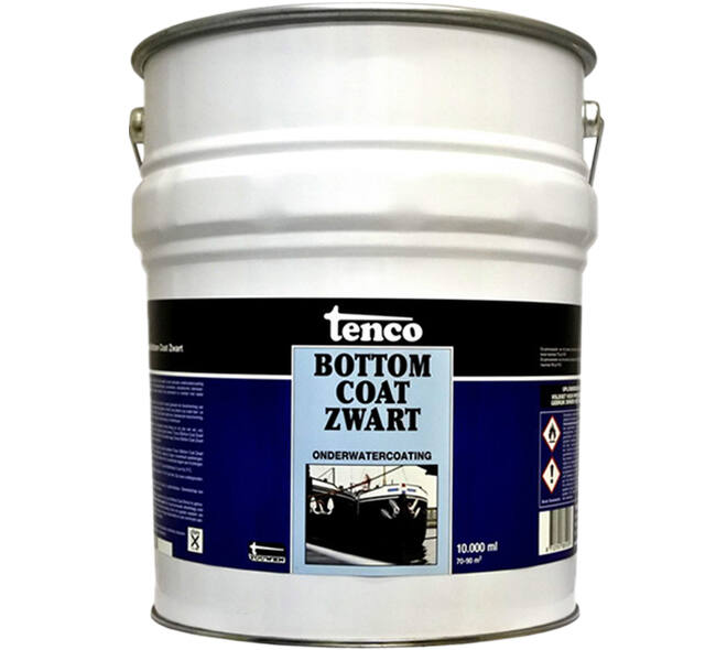 Tenco Bottomcoat Zwart 10 L