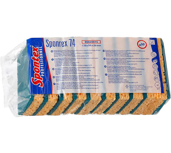 Spontex 74 Schuurspons 130x84x28 mm 10 st