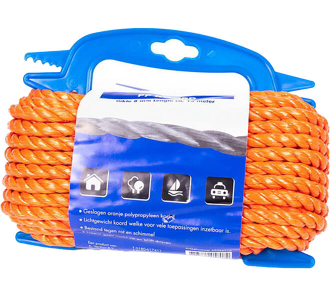 VEBA Polypropyleen Koord Oranje 8 mmx15 m