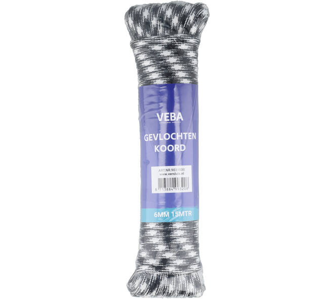 VEBA Gevlochten Koord 6 mm 15 m