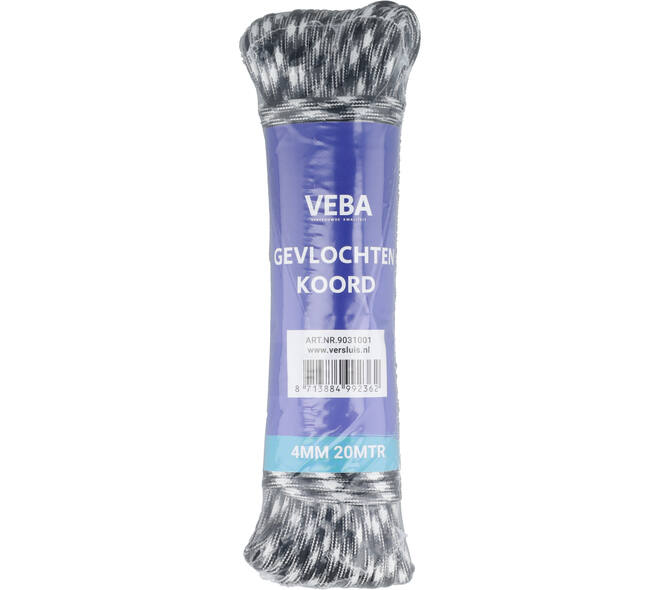 VEBA Gevlochten Koord 4 mm 20 m
