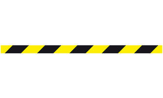 Waarschuwingstape geel/zwrt 48mmx26