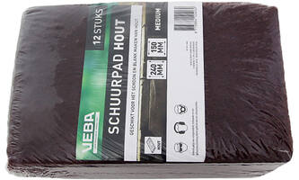 VEBA Schuurpad Hout Middel (Rood) 150x240 mm 12 st