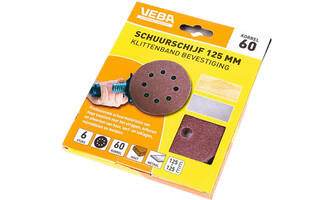 VEBA Schuurschijf Klittenband 125 mm 10 st P60