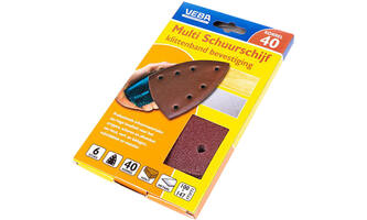 VEBA Multi Schuurschijf Met Klittenband 110x147 mm 7 Gaten 10 st