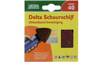 VEBA Klittenband Schuurpapier Delta 96 mm 10 st P40