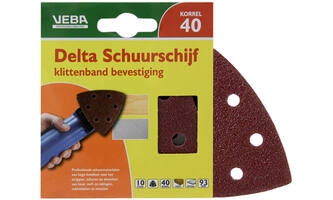 VEBA Klittenband Schuurpapier Delta 96 mm 10 st P40
