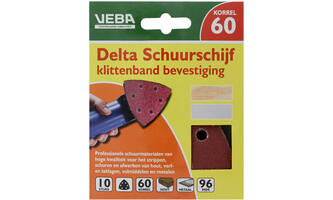 VEBA Klittenband Schuurpapier Delta 96 mm 10 st P60