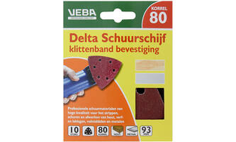 VEBA Klittenband Schuurpapier Delta 96 mm 10 st P80