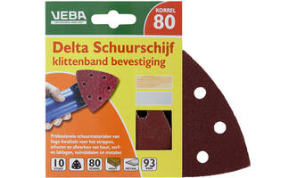 VEBA Klittenband Schuurpapier Delta 96 mm 10 st P80