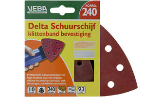VEBA Klittenband Schuurpapier Delta 96 mm 10 st P240