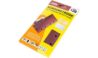 VEBA Schuurstrook Klittenband 93x185 mm 8 Gaten 6 st P120