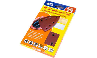 VEBA Multi Schuurschijf Met Klittenband 110x147 mm 7 Gaten 10 st P280