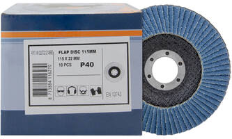 VEBA Lamellenschijf 115 mm 10 st P40