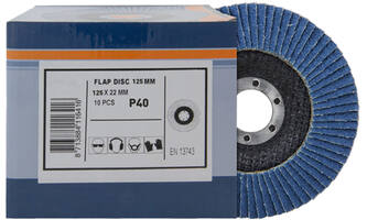 VEBA Lamellenschijf 125 mm 10 st P40