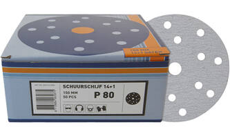 VEBA Schuurschijf Klittenband 150 mm 14+1 Gaten 50 st P80
