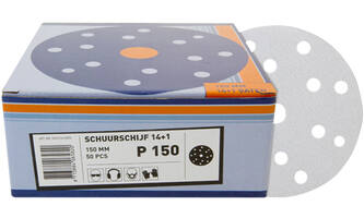 VEBA Schuurschijf Klittenband 150 mm 14+1 Gaten 50 st P150