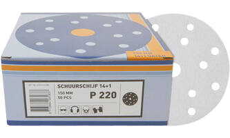 VEBA Schuurschijf Klittenband 150 mm 14+1 Gaten 50 st P220
