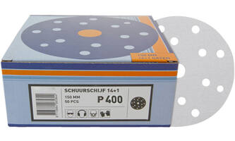 VEBA Schuurschijf Klittenband 150 mm 14+1 Gaten 50 st P400
