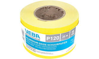 VEBA Schuurpapier Rol 95 mmx25 m Aluminium Oxide P120