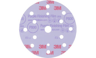 3M Hookit Purple Finishing Film Schuurschijf 260L, 150 mm, 15 Gaten, P800, 50 st, 51155