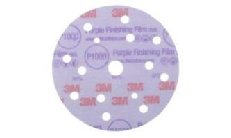 3M Hookit Purple Finishing Film Schuurschijf 260L, 150 mm, 15 Gaten, P1000, 50 st, 51157