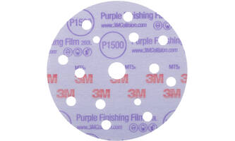 3M Hookit Purple Finishing Film Schuurschijf 260L, 150 mm, 15 Gaten, P1500, 50 st, 51154