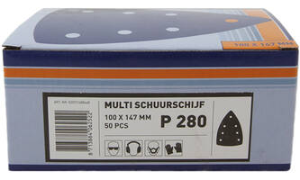 VEBA Multi Schuurschijf Klittenband 100x147 mm 7 Gaten 50 st P280