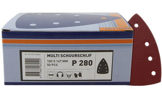 VEBA Multi Schuurschijf Klittenband 100x147 mm 7 Gaten 50 st P280