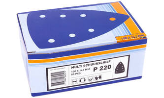 VEBA Multi Schuurschijf Klittenband 100x147 mm 7 Gaten 50 st P220