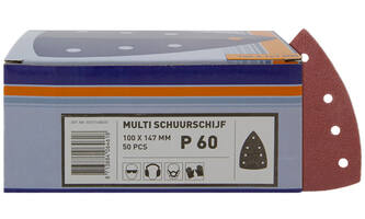 VEBA Multi Schuurschijf Klittenband 100x147 mm 7 Gaten 50 st P60