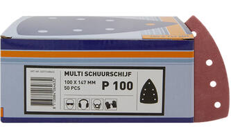 VEBA Multi Schuurschijf Klittenband 100x147 mm 7 Gaten 50 st P100