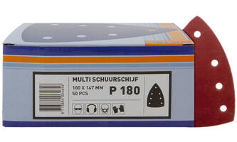 VEBA Multi Schuurschijf Klittenband 100x147 mm 7 Gaten 50 st P180