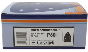 VEBA Klittenband Schuurpapier Delta 93 mm 50 st P60