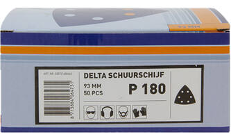 VEBA Klittenband Schuurpapier Delta 93 mm 50 st P180