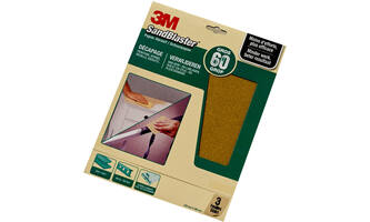 3M Sandblaster Schuurvellen groen (Gelakte Ondergonden) 23x28cm 3 Vellen P60 (60373)