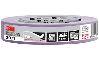 3M Afplaktape, 207136SW, Gevoelige oppervlakken, 24 mm x 50 m, 1 rol - 70% PEFC SGSCH-PEFC-COC-110078