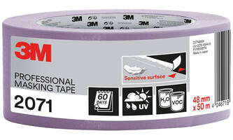 3M Afplaktape, 207148SW, Gevoelige oppervlakken, 48 mm x 50 m, 1 rol - 70% PEFC SGSCH-PEFC-COC-110078