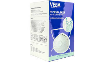 VEBA Mondkapjes/Stofmaskers Ffp1 + Ventiel 15 st
