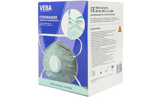 VEBA Mondkapjes/Stofmaskers FFP2 Tegen Geur + Ventiel 10 st