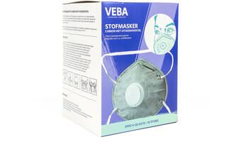 VEBA Mondkapjes/Stofmaskers FFP2 Tegen Geur + Ventiel 10 st