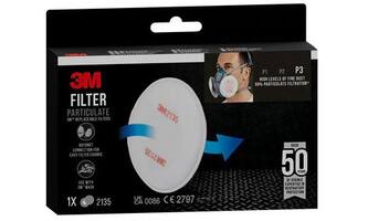 3M Fijnstoffilter 2135, P3, 1 Paar